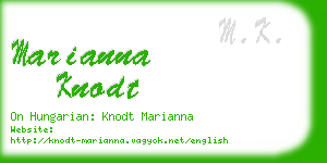 marianna knodt business card